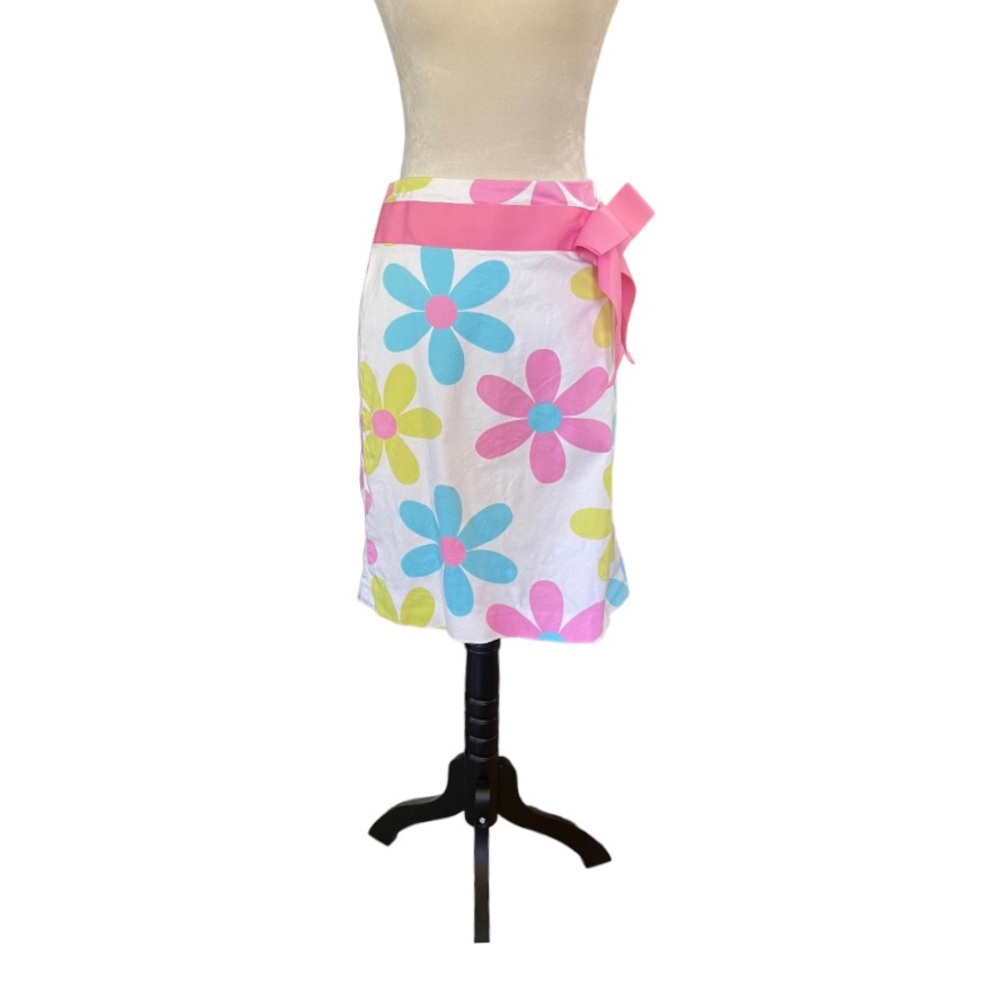 Vintage Grace Elements beautiful with bright flower print skirt 97% cotton